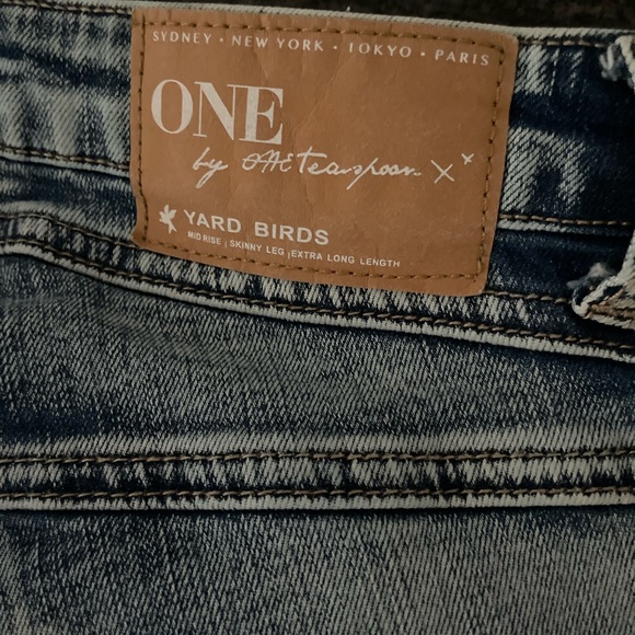 One Teaspoon Yard Birds Women's Light Blue Skinny Jeans - Picture 11 of 15